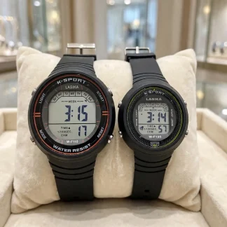 Lasika Round Dial Couple Watch